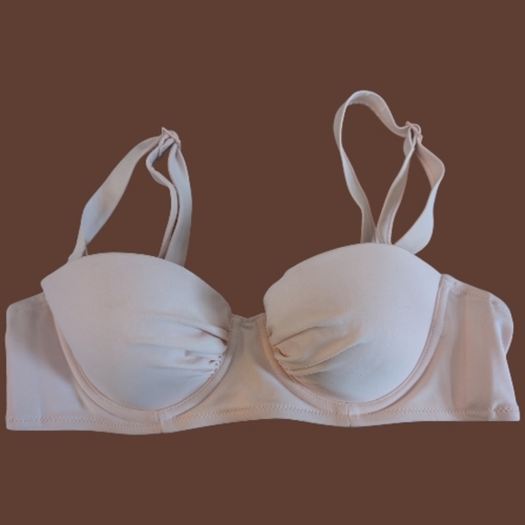 aerie Other - EUC Aerie American Eagle Lightly Lined Light Pink Bikini Top Underwire Size 34B